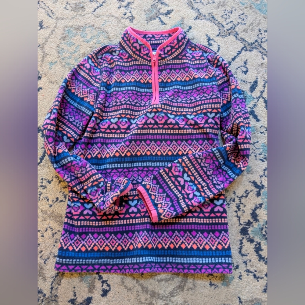 OshKosh B'gosh Pink and Blue Patterned Kids Shirt